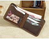 Genuine Leather Men Wallet Retro