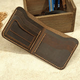 Genuine Leather Men Wallet Retro