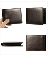 Fashion Short Men Wallet Leather