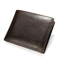 Fashion Short Men Wallet Leather